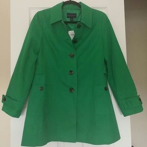 Banana Republic Green Trench Coat